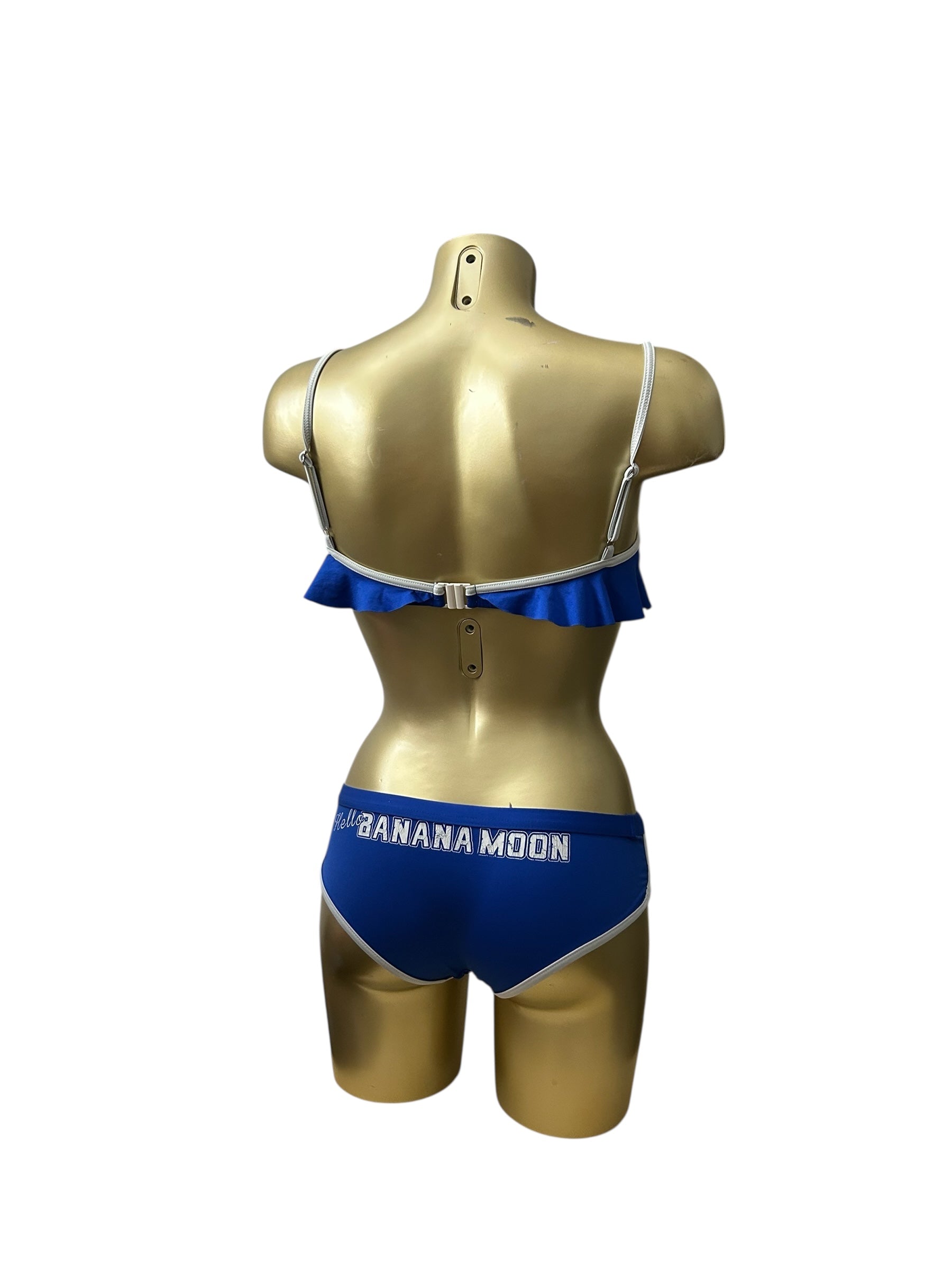 Blue logo shorty bikini set (S)