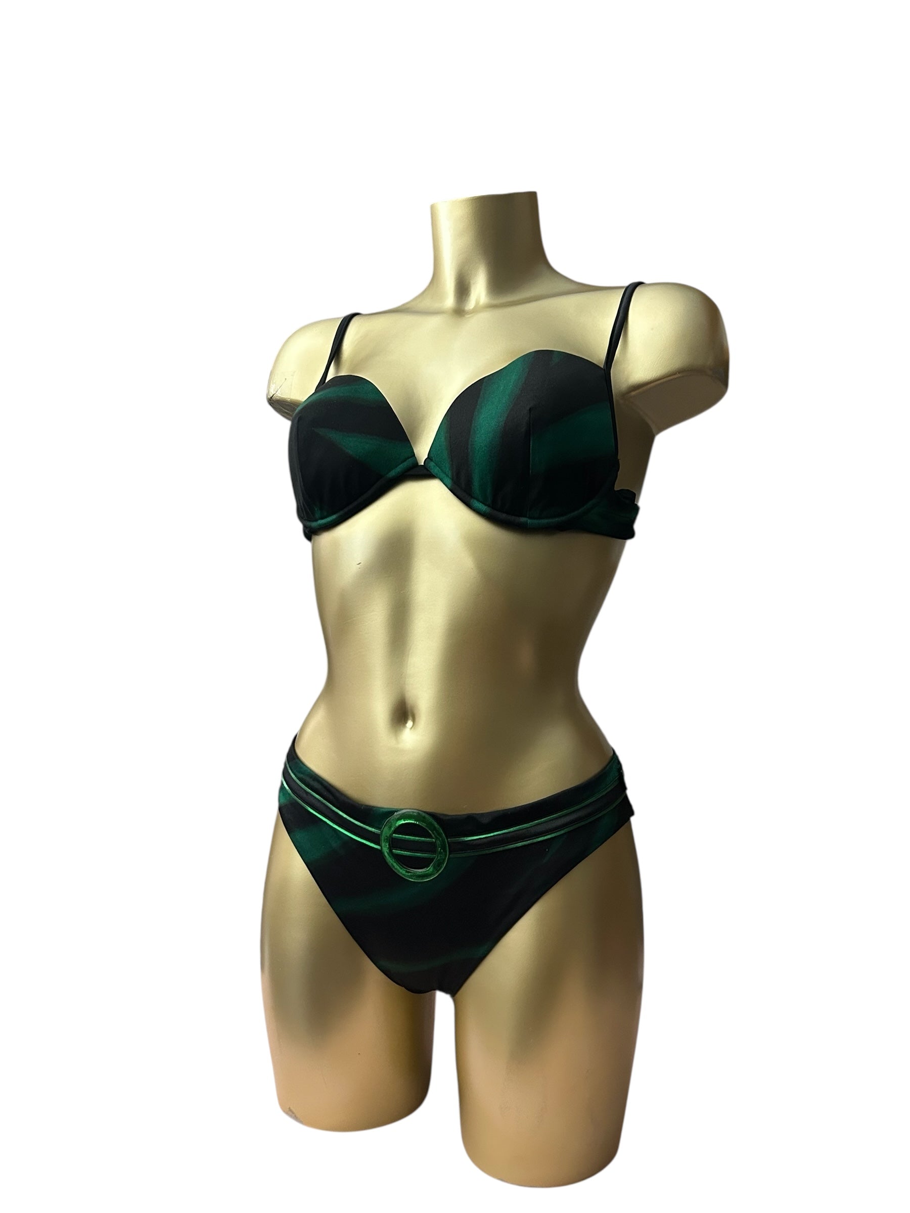 Dark green y2k vintage bikini set (M)