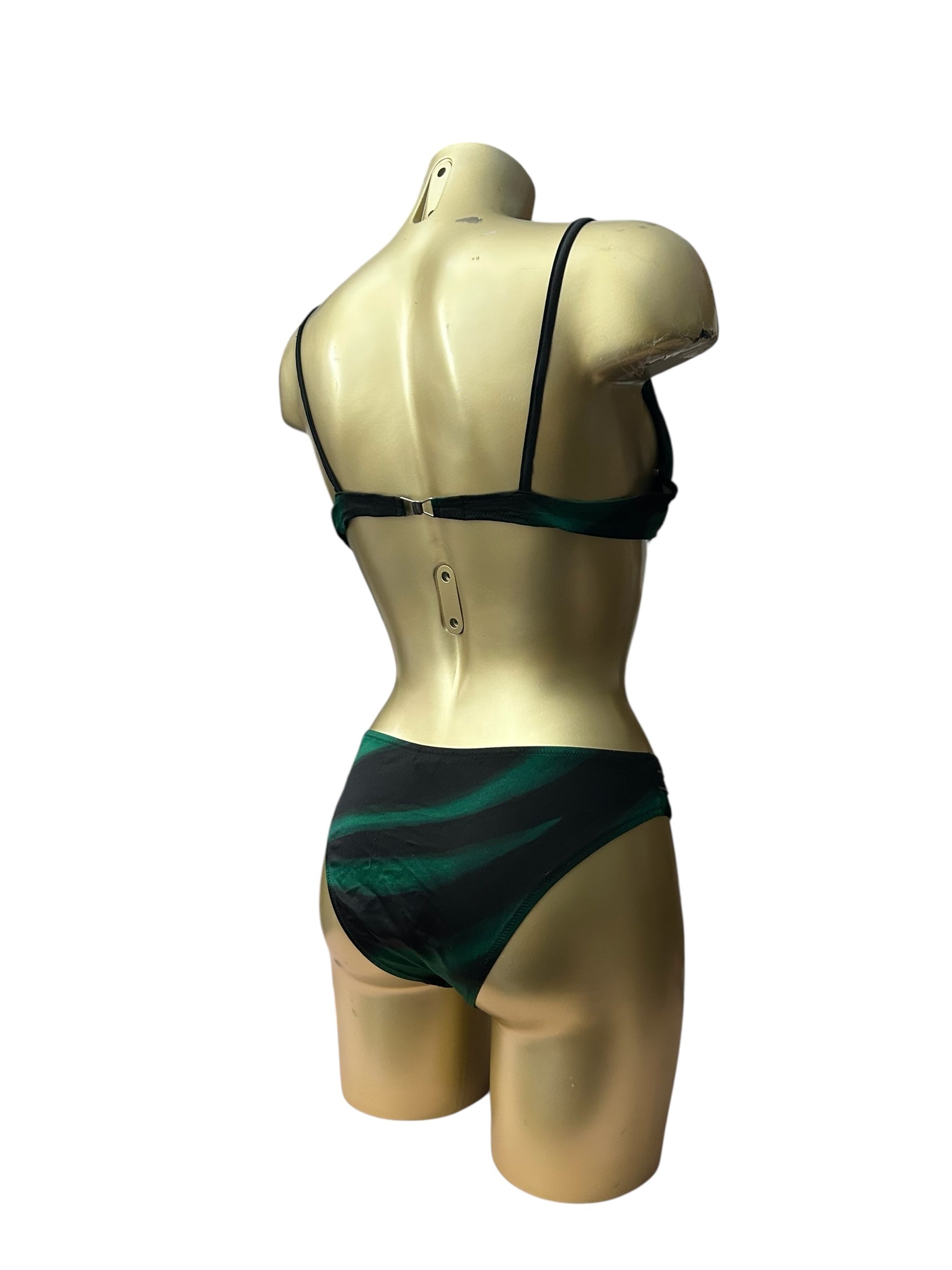 Dark green y2k vintage bikini set (M)