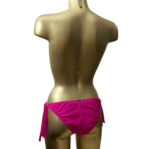 PInk sequins low rise bikini bottom (L)