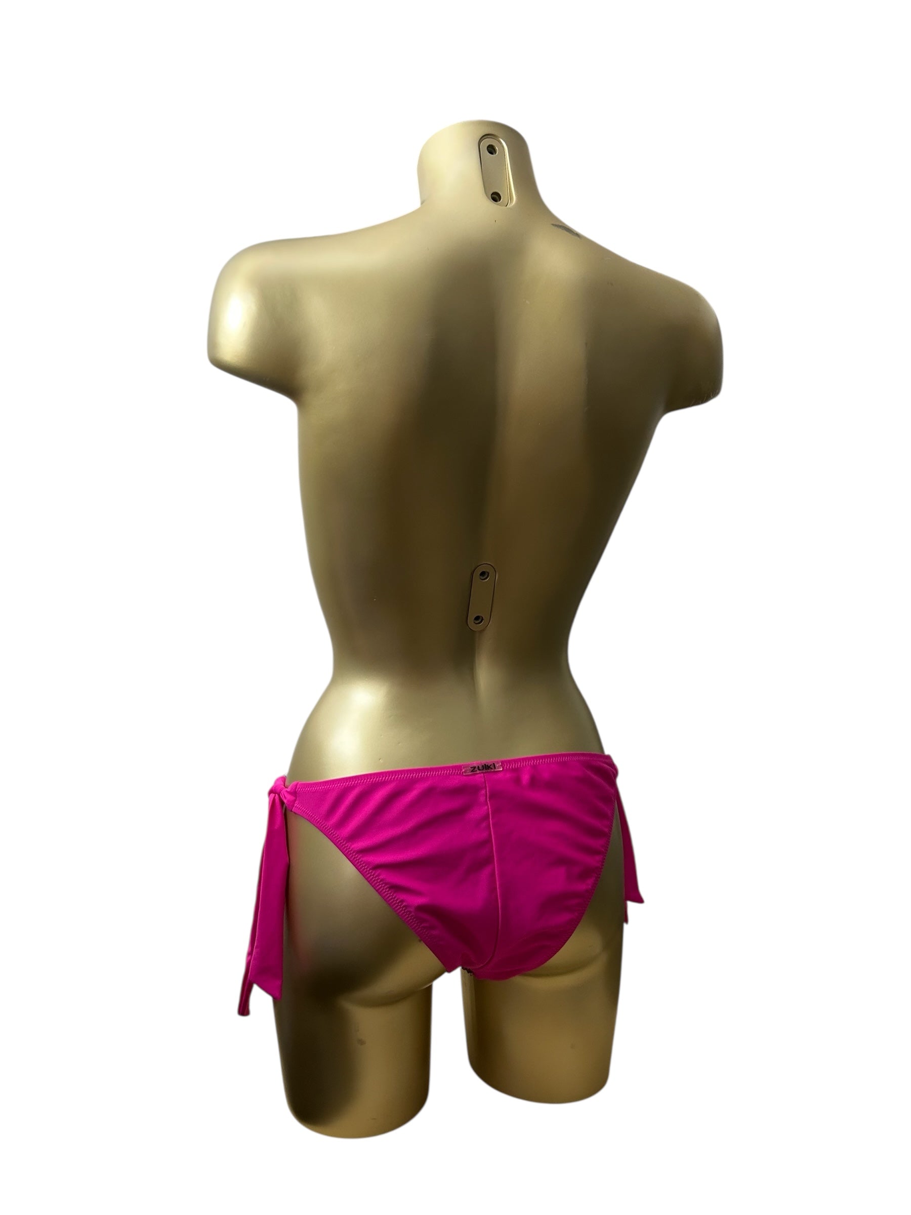 PInk sequins low rise bikini bottom (L)