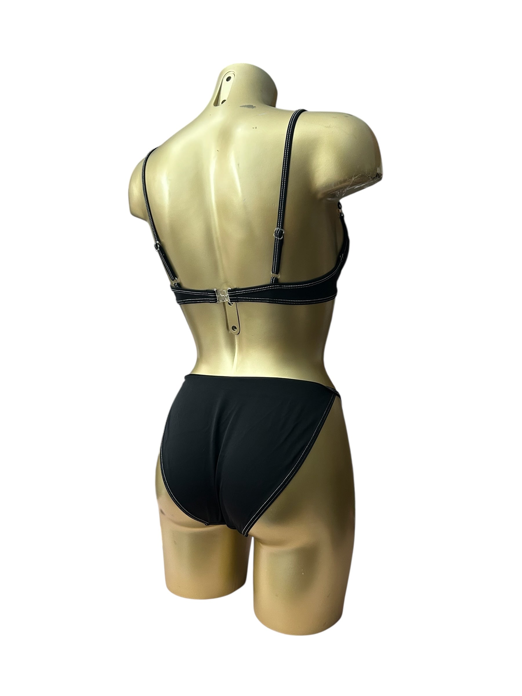 Navy high waist bikini set (L)