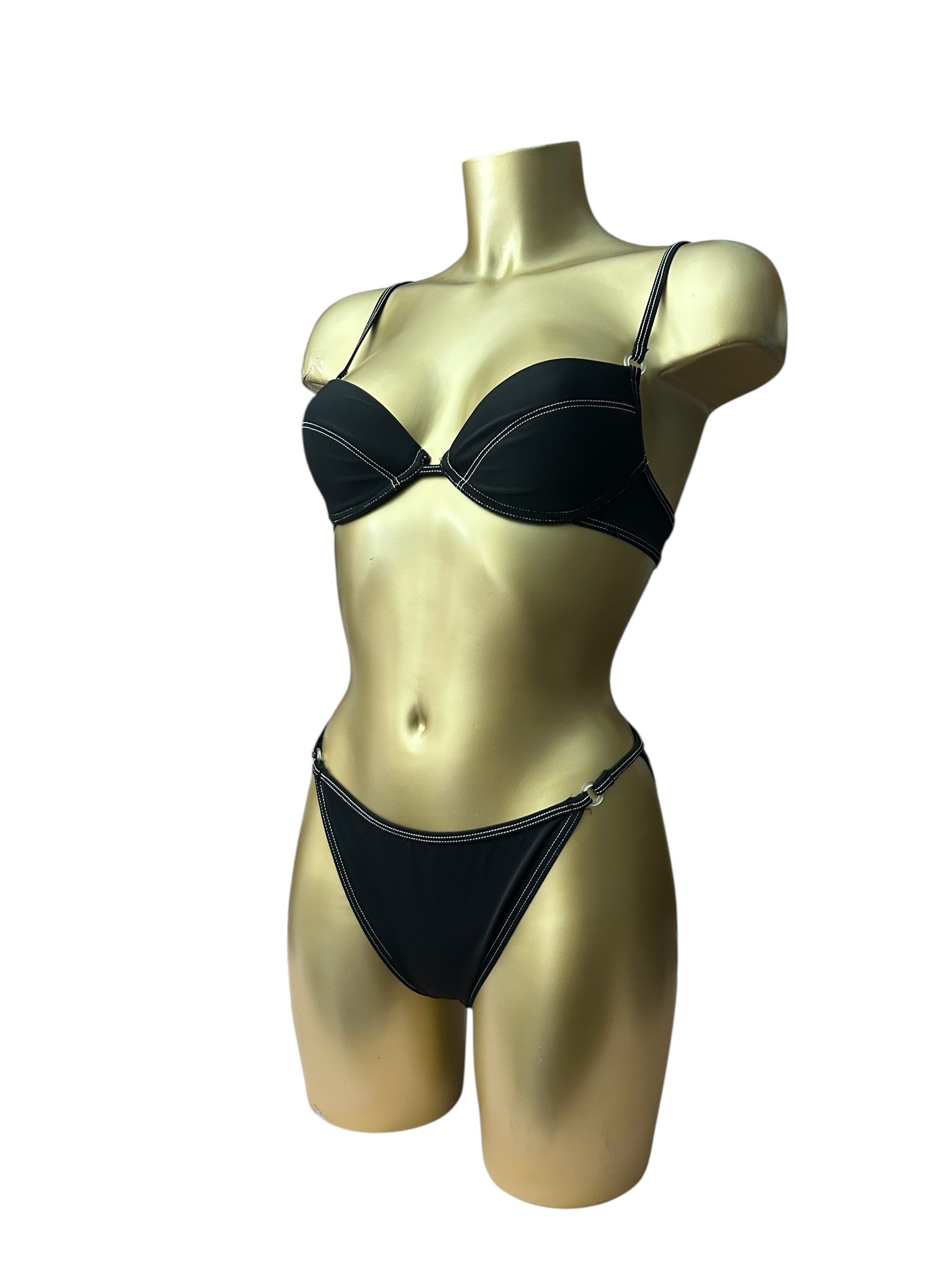 Navy high waist bikini set (L)