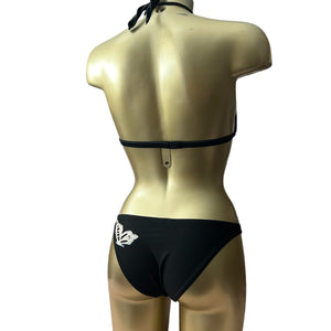 Black butterfly print bikini set (S)