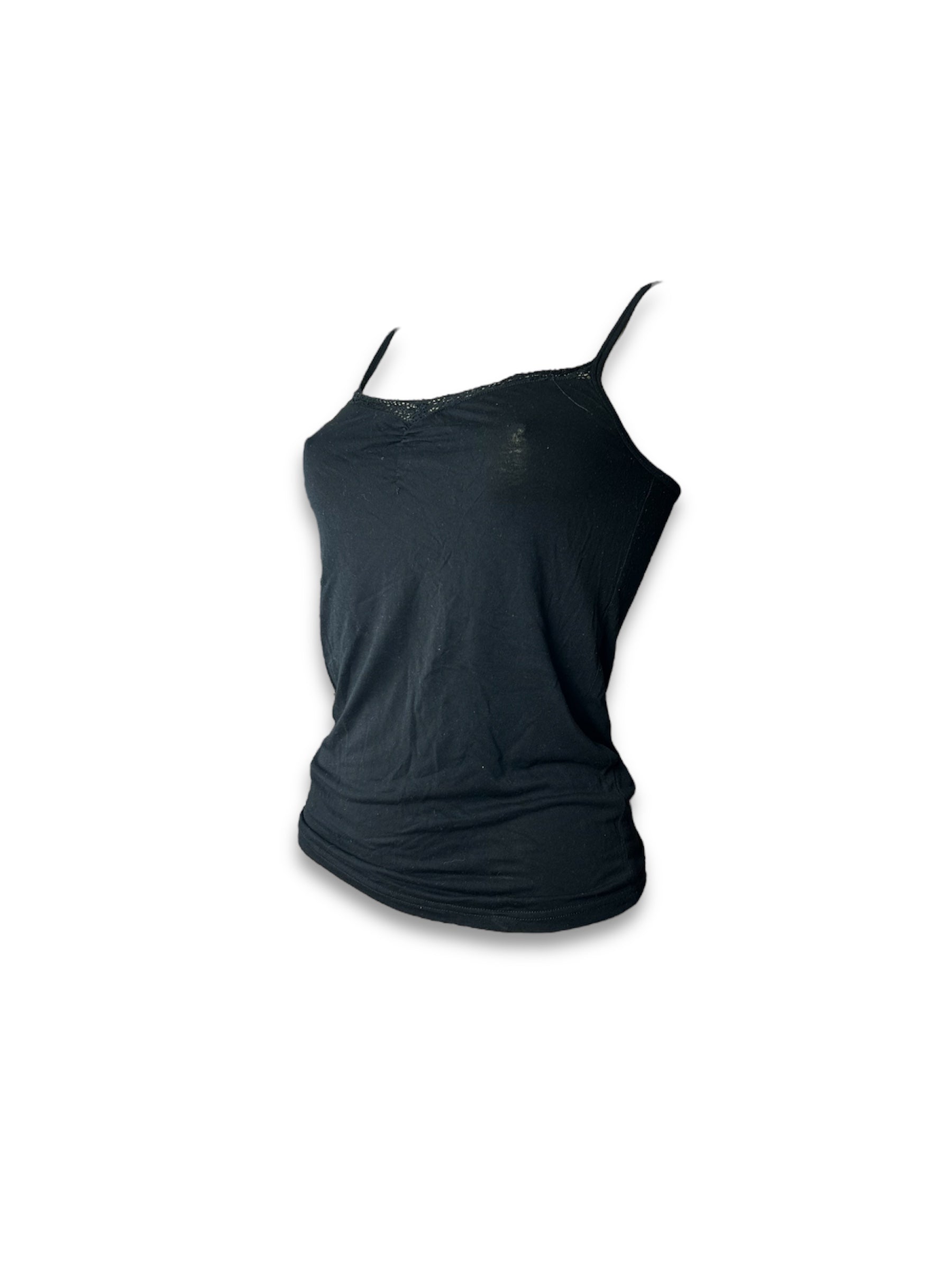 Black stretchy cami top (M)