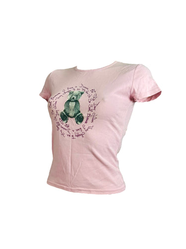 Baby pink 100% cotton tee (S)