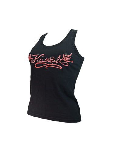 Black logo tank top (S/M)