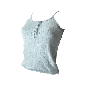 Baby blue knitted cami  top (S/M)