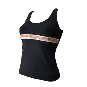 D&G lycra logo stretchy tank top