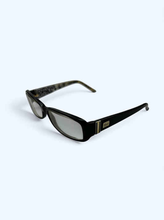 Black 2000s logo office glasses (with prescription)
