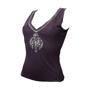 Purple sequins tank top (S/M)