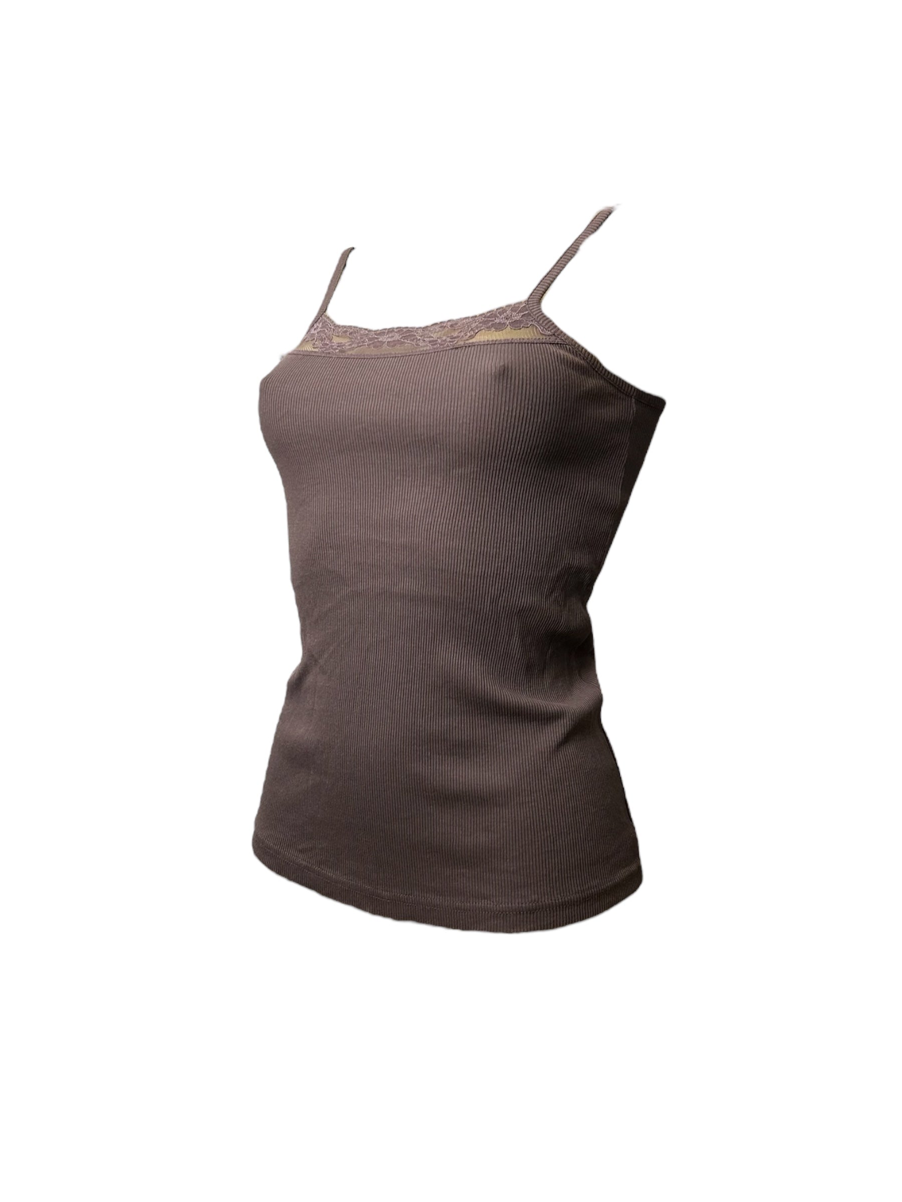 Purple lace detail cami top (S/M)