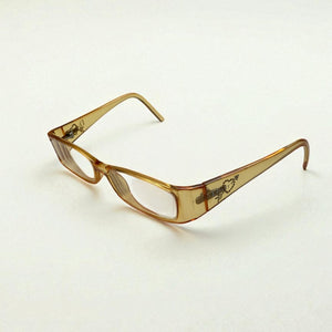 Beige rhinestones 2000s office glasses (with prescription)