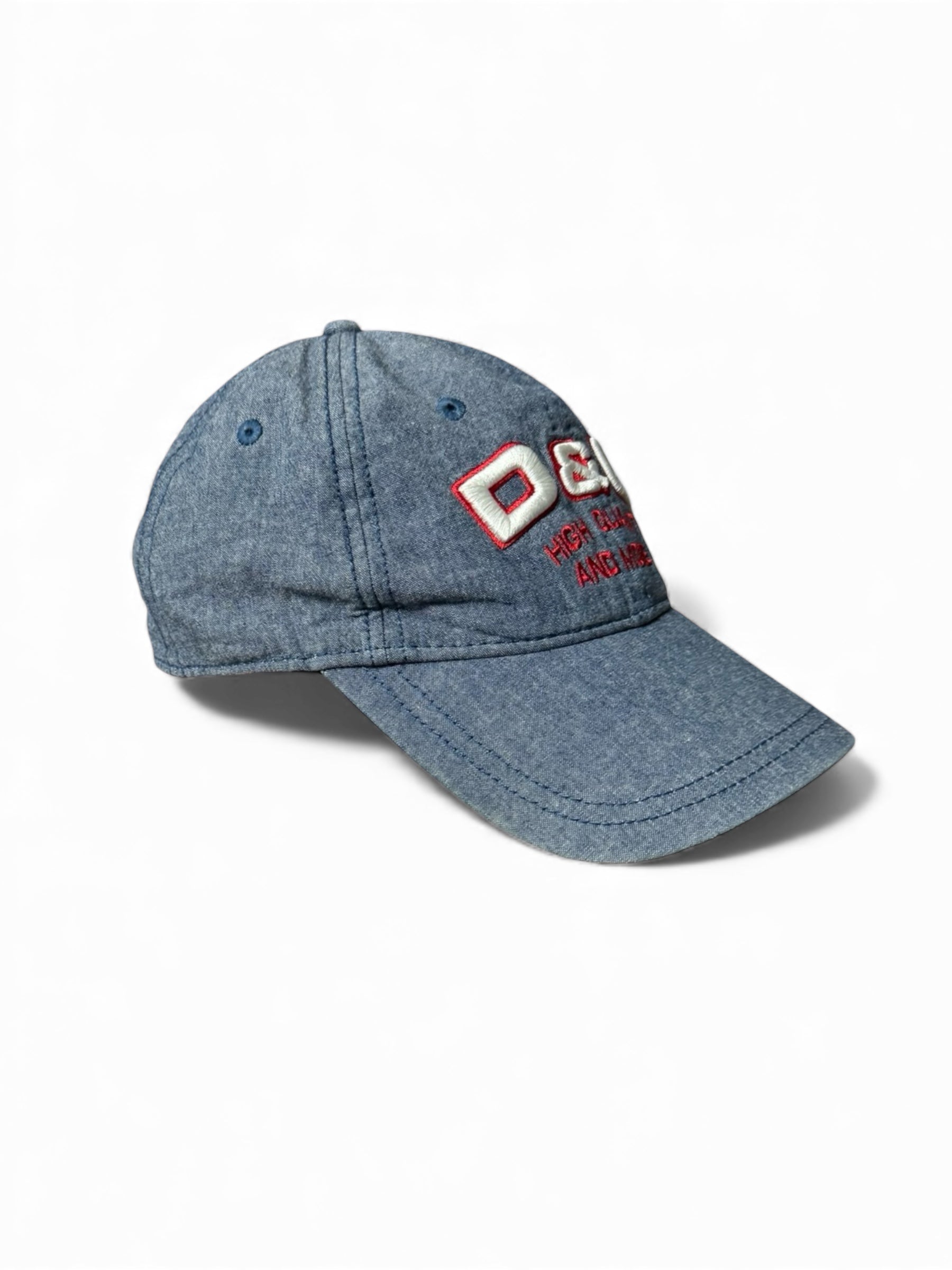 Blue denim logo cap