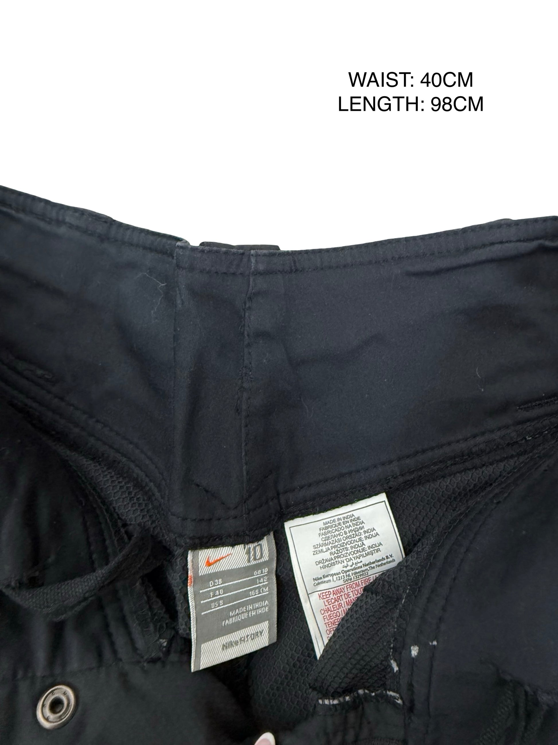 Black low rise joggers pants (S/M)