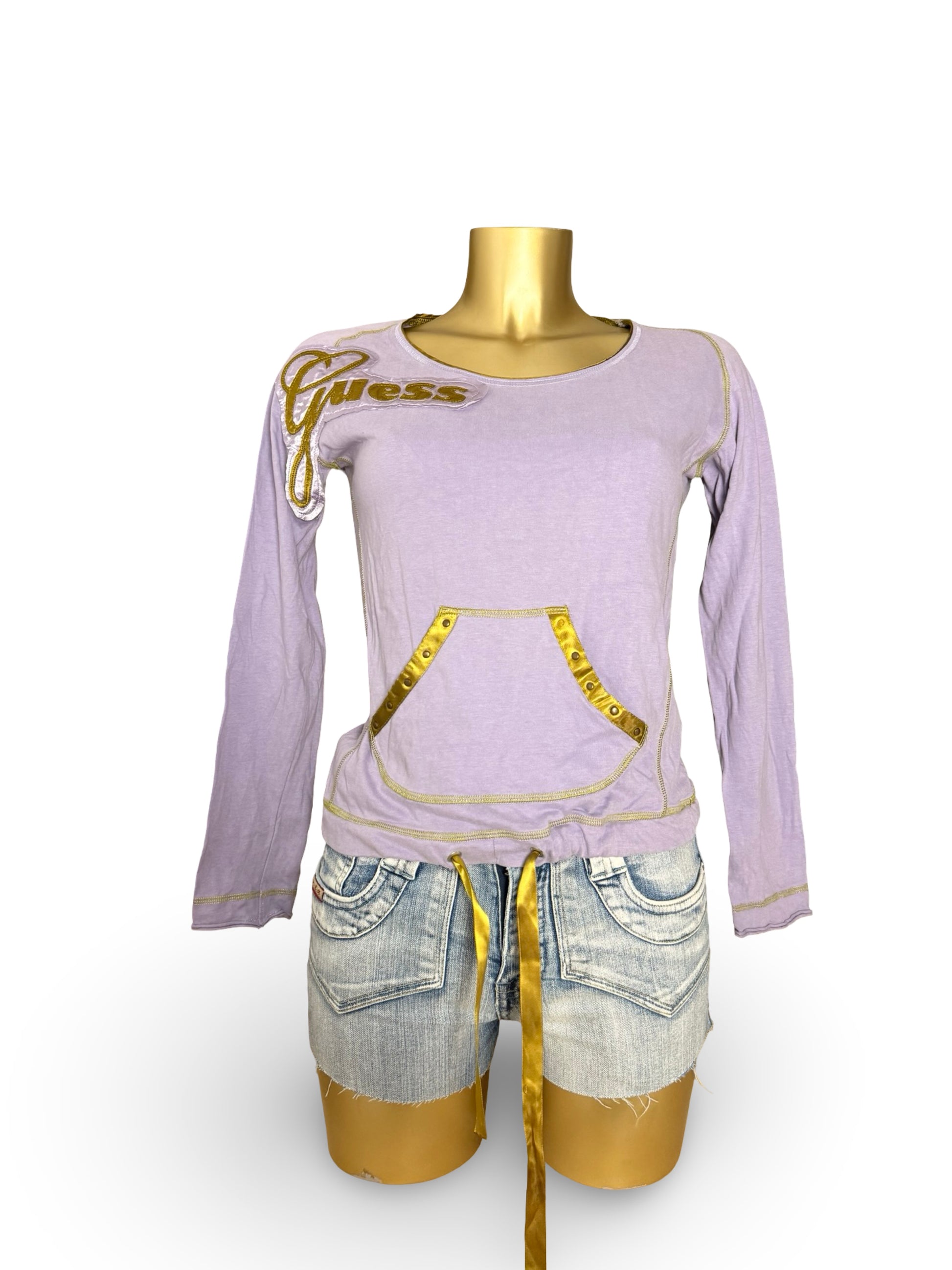 Lilac logo long sleeves top (M/L)