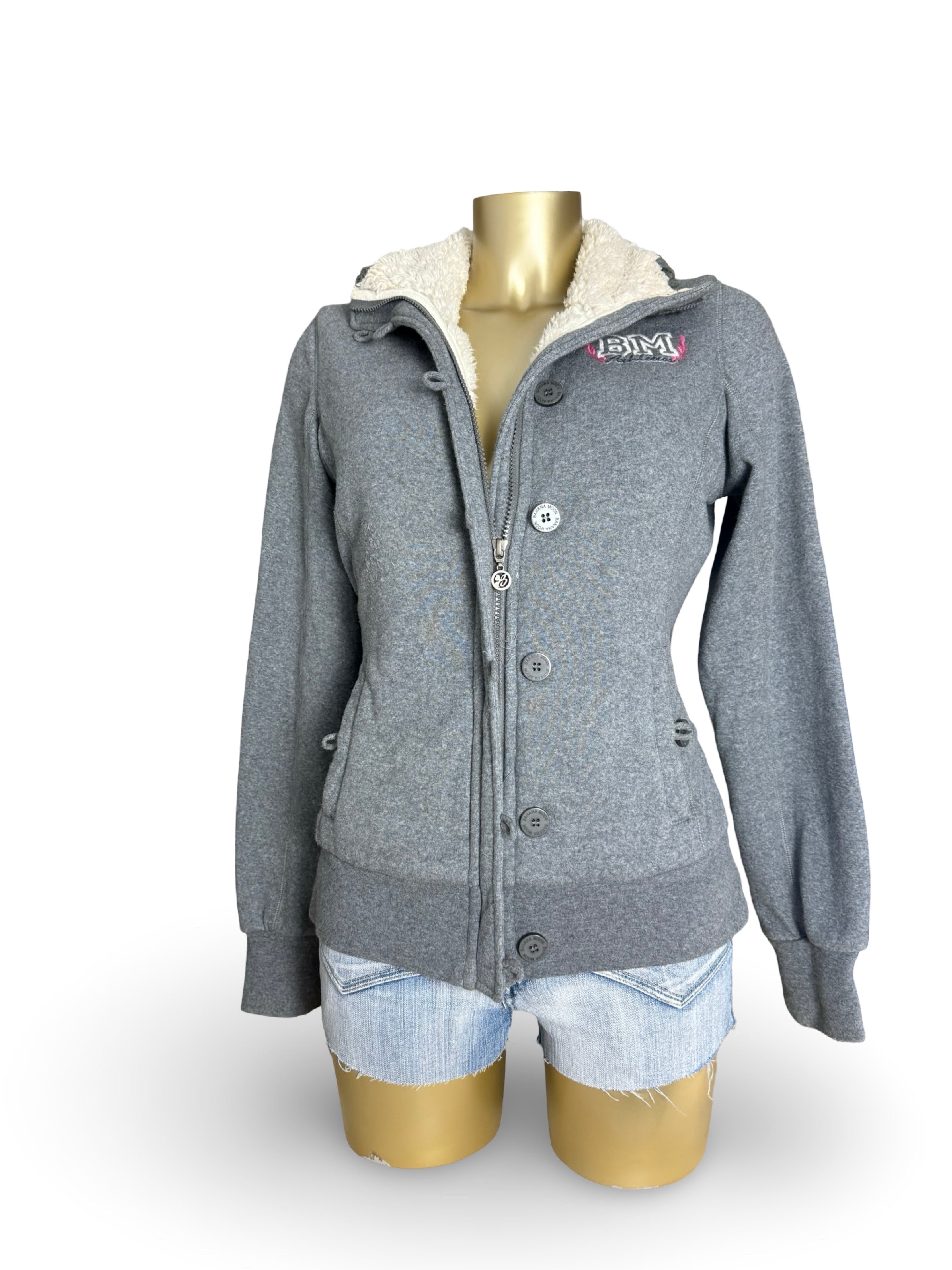 Grey inside fleece cotton jacket (S/M)