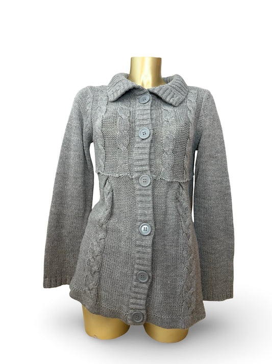 Grey buttons up cardigan jumper (XL)