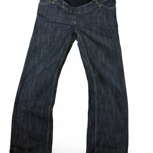 Blue navy stretchy low waist denim bootcut pants (XL)