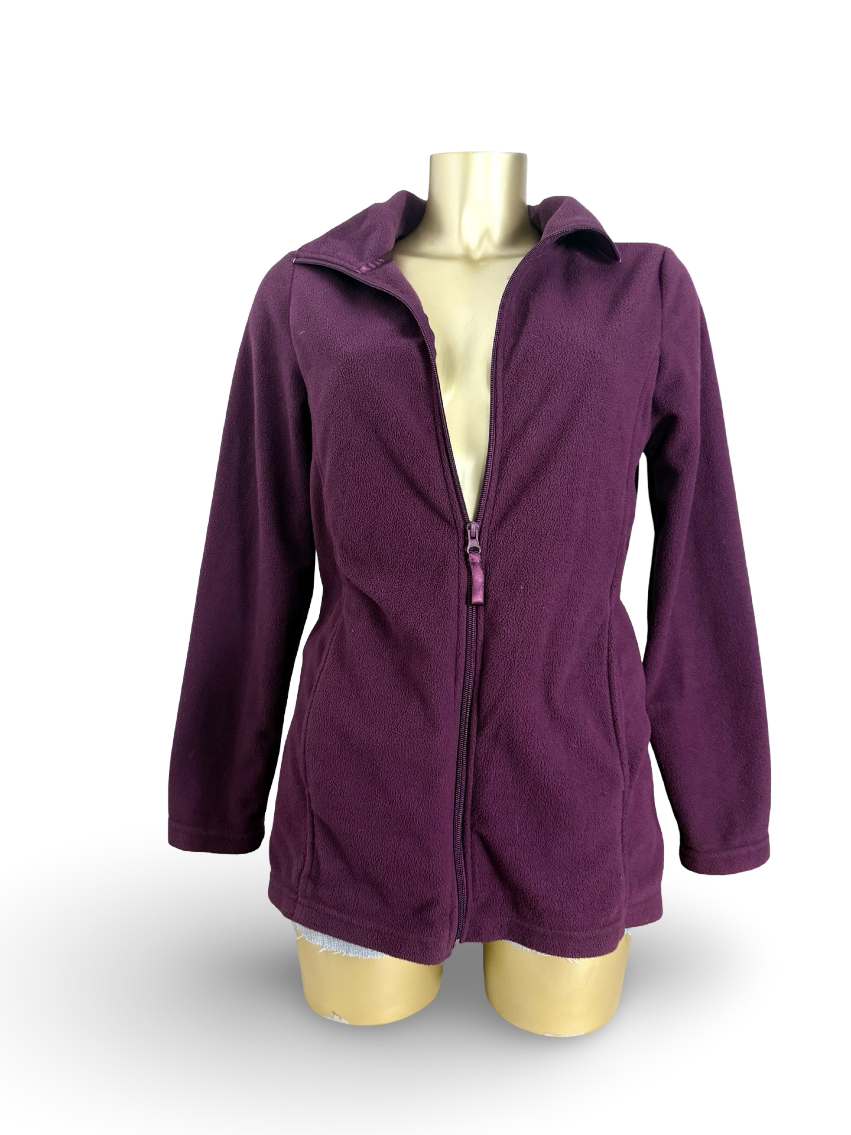 Purple zip up fleece jacket (M/L)