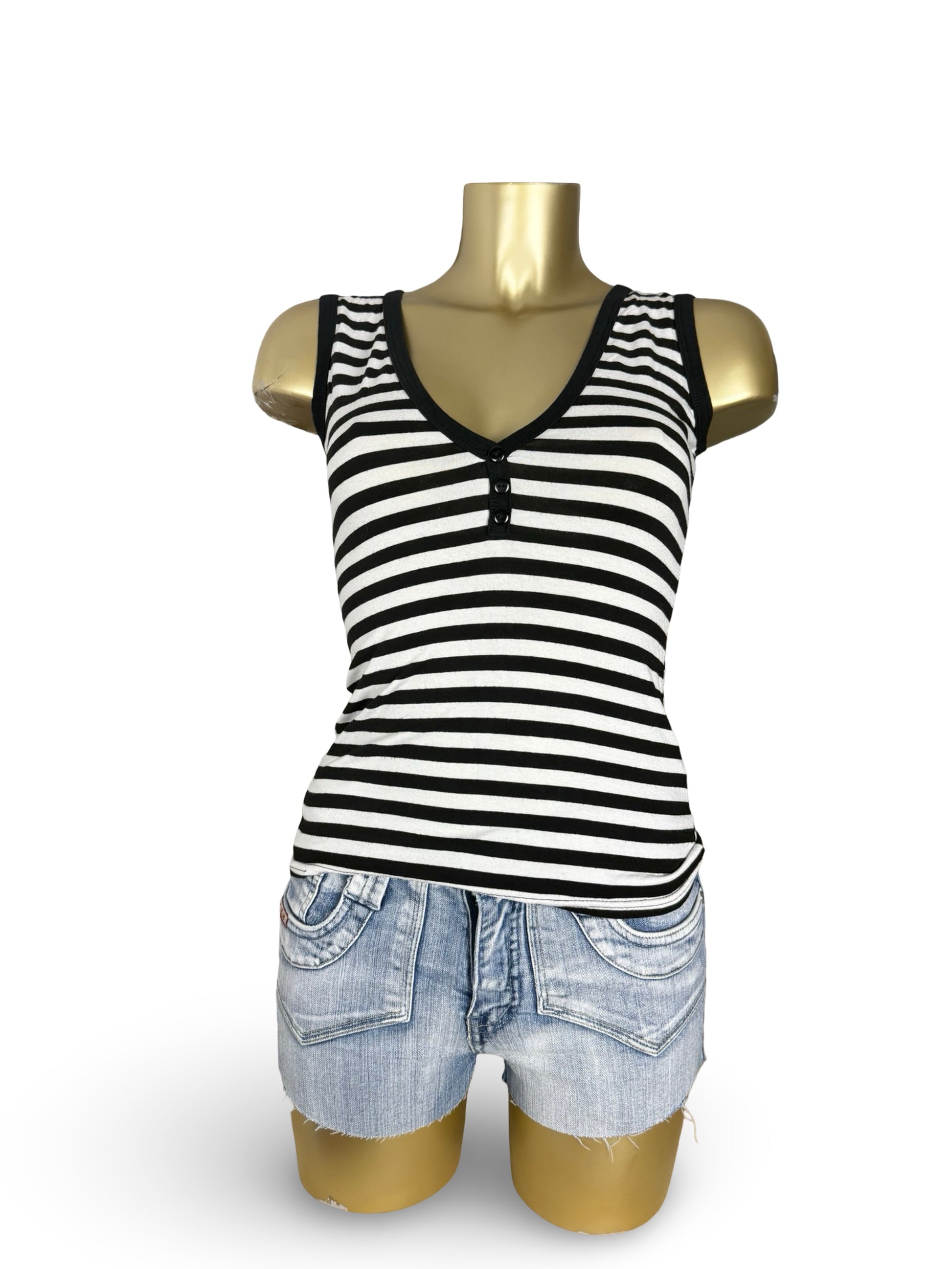 Black & white striped top (S/M)