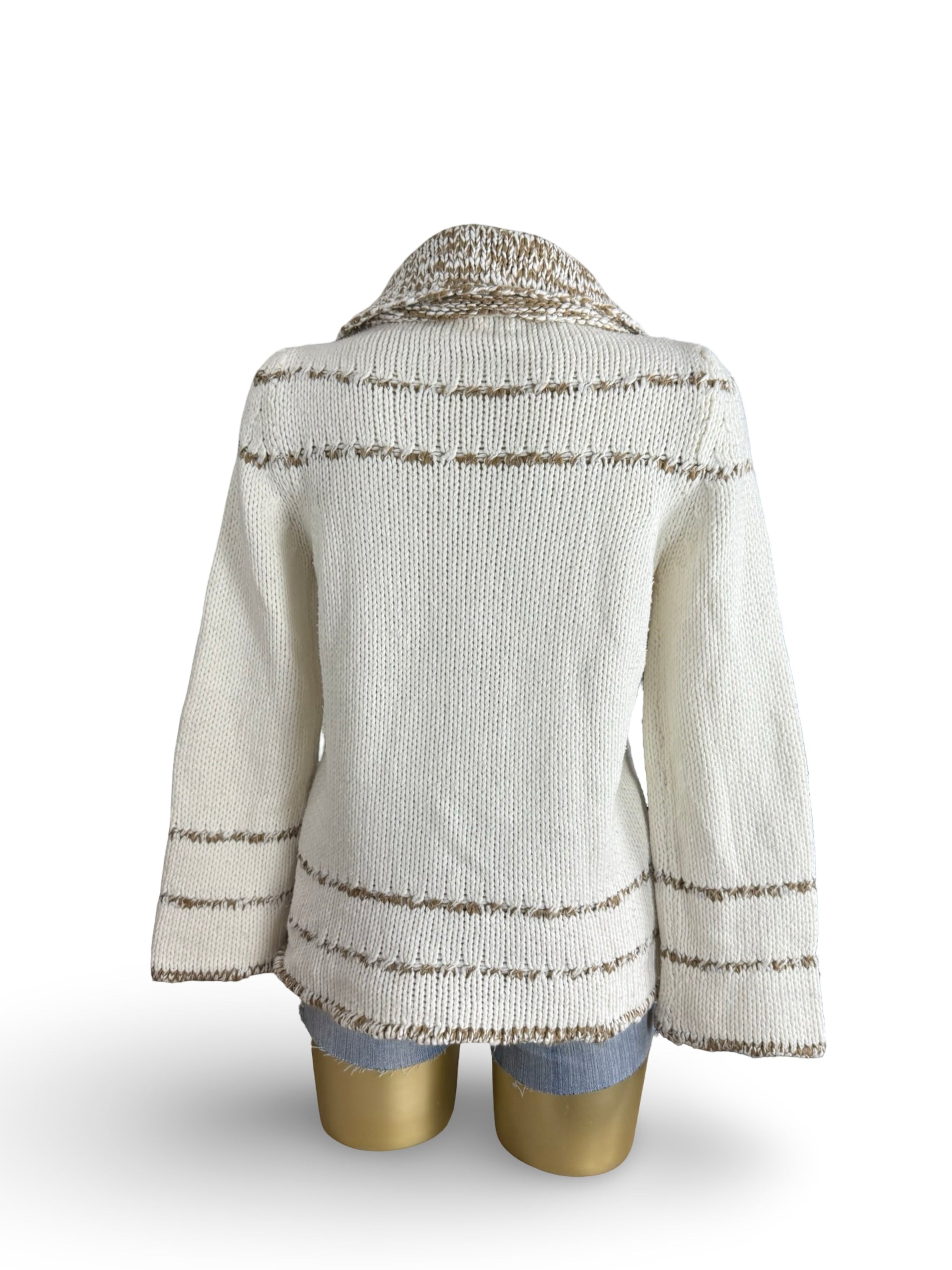 White turtleneck jumper (M)