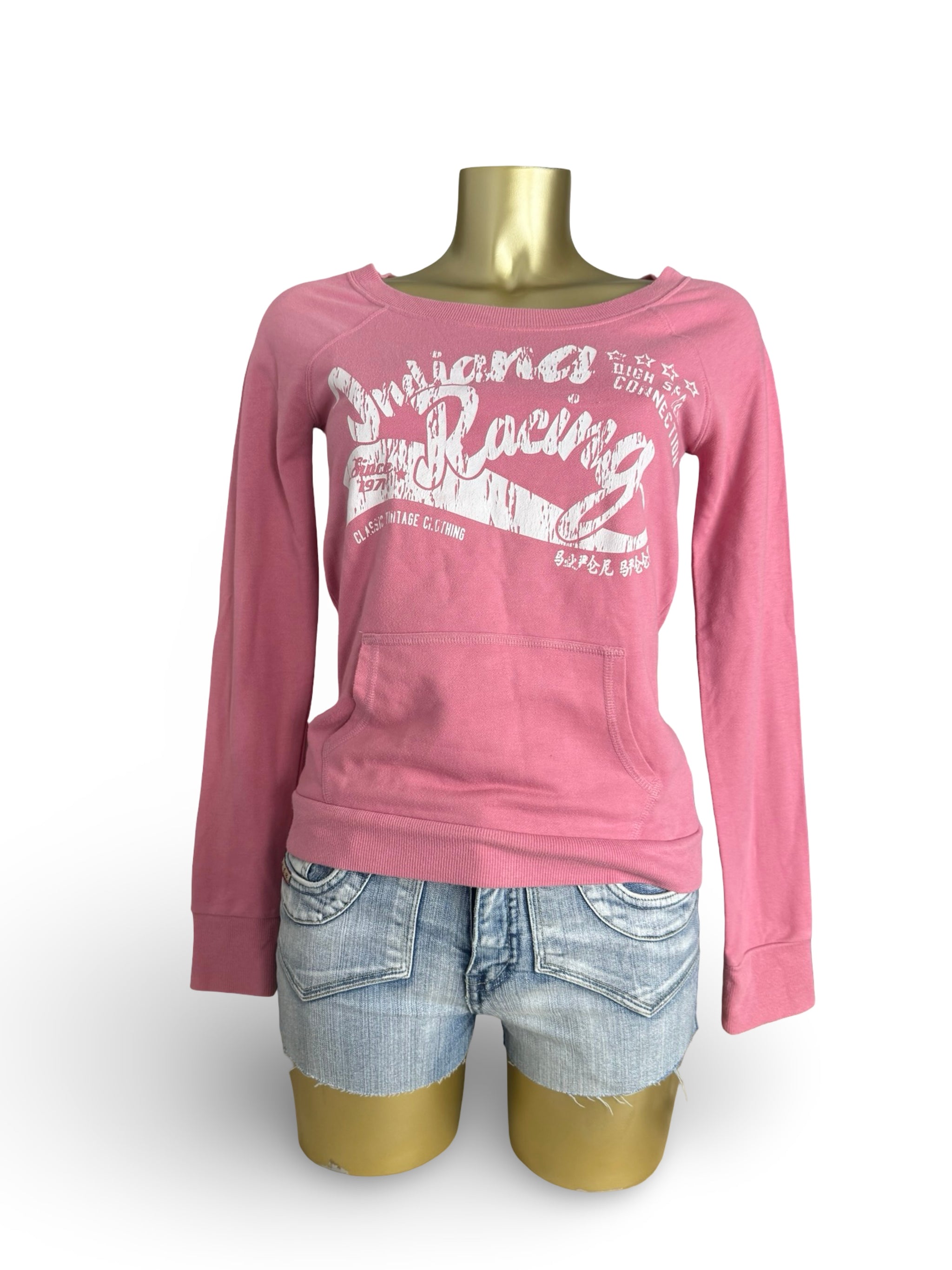Pink logo sweatshirt (S/M)