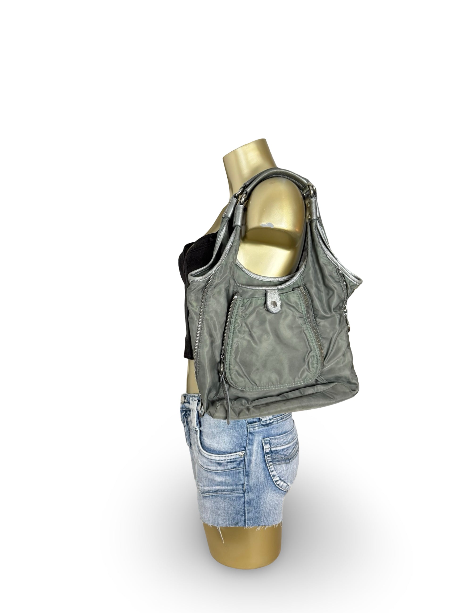 Grey shoulder bag (36x24cm)