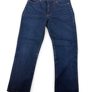 Blue denim low rise capri pants (S)