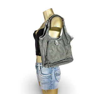 Grey shoulder bag (36x24cm)