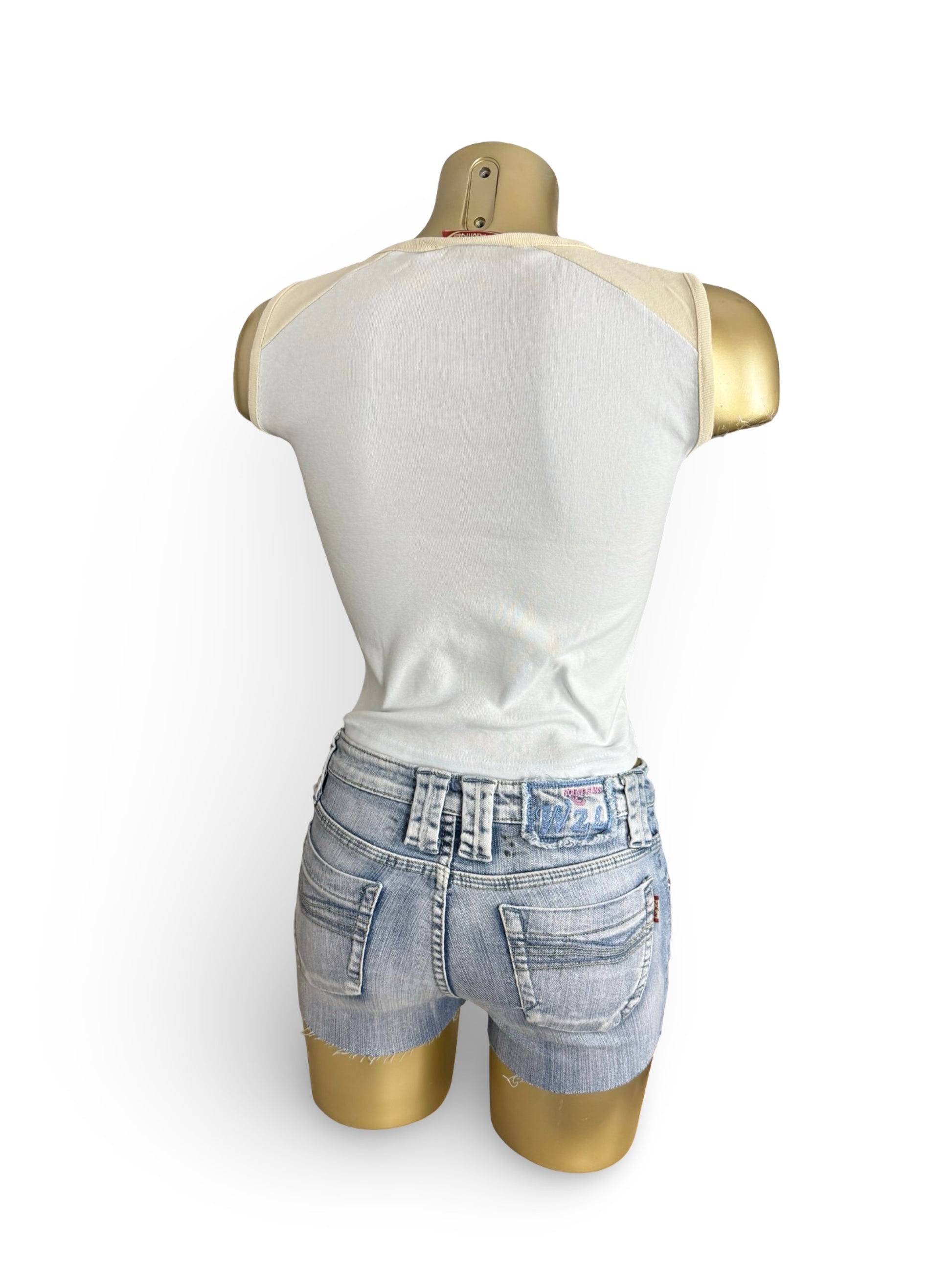 Baby blue activewear cotton top (XS)