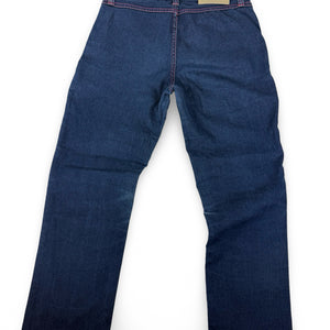 Blue denim low rise capri pants (S)