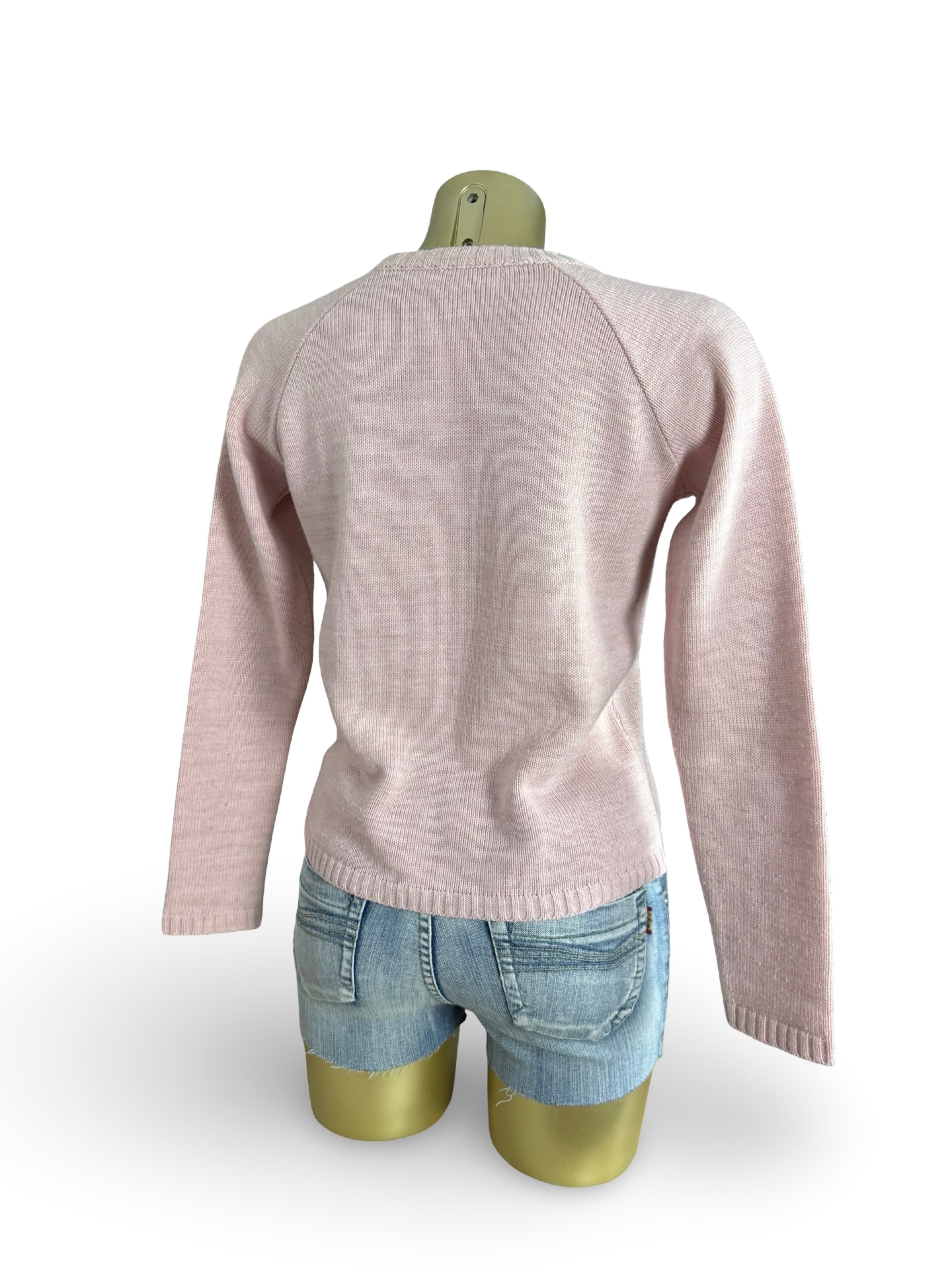 Baby pink logo jumper (M)