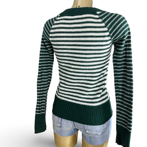 Dark green striped jumper (S/M)