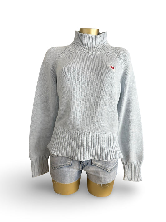 Baby blue high neck jumper (M)