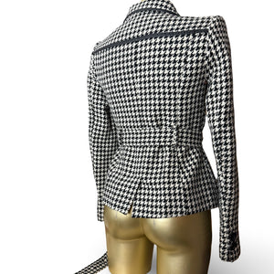 White tight fit trench jacket (S)