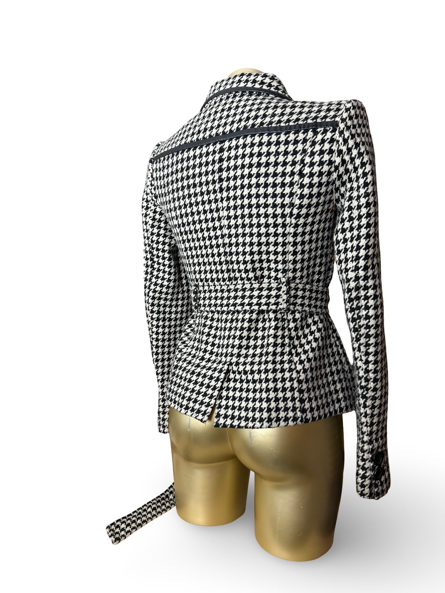 White tight fit trench jacket (S)