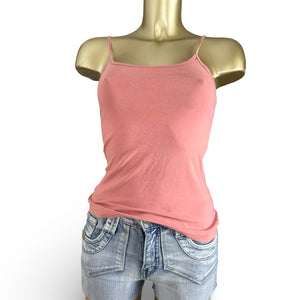 Pink stretchy cami top (S/M)