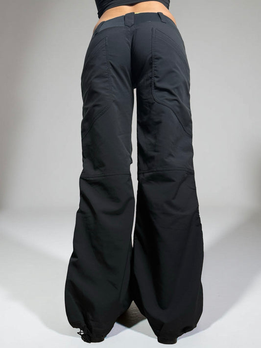Black low rise joggers pants (S/M)
