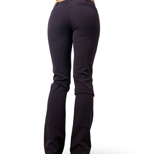 Purple stretchy low mid rise skinny belt pants (XS)