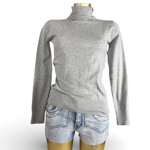 Grey turtleneck jumper (S/M)
