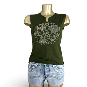 Graphic cotton top (S/M)