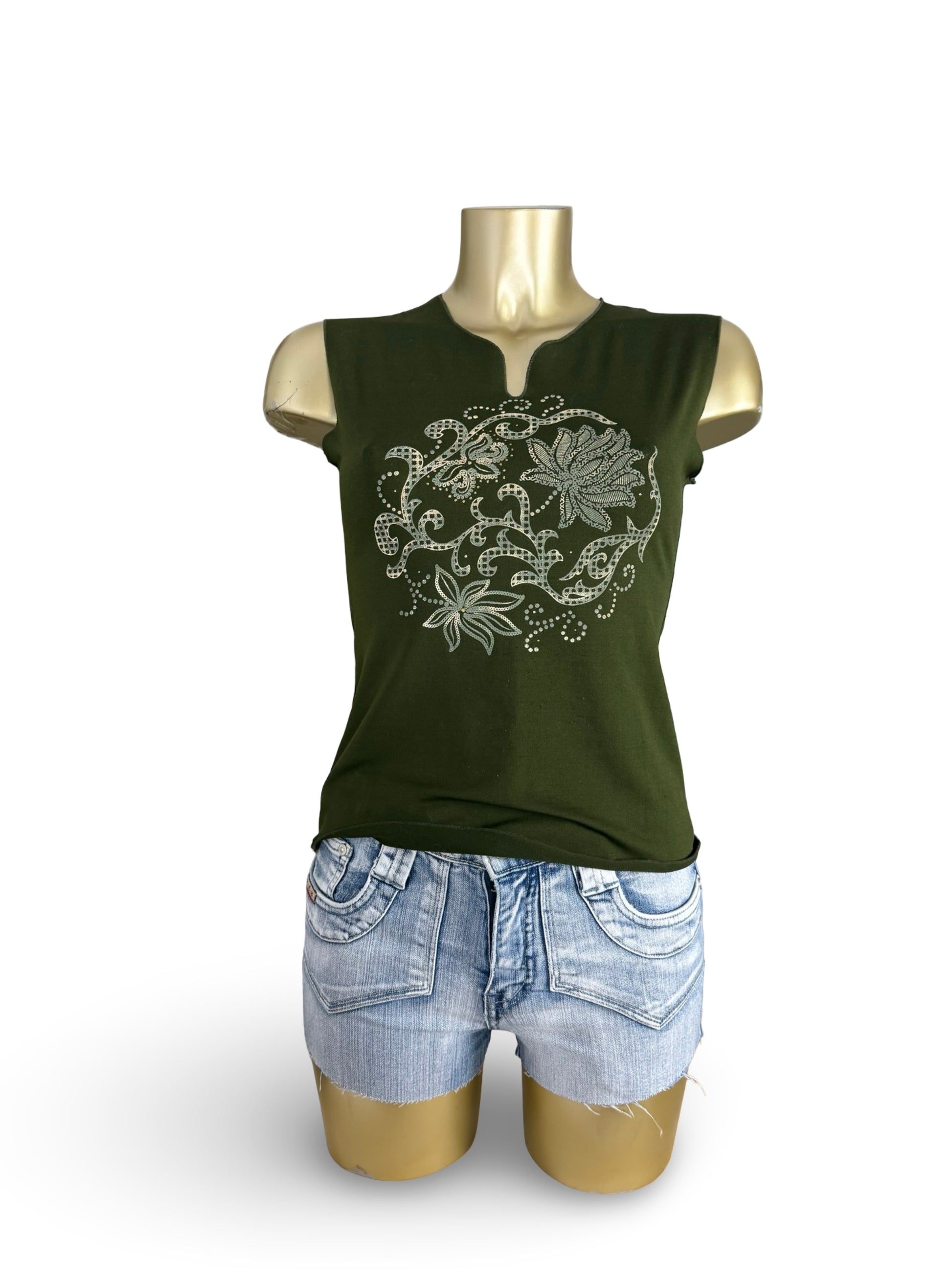 Graphic cotton top (S/M)