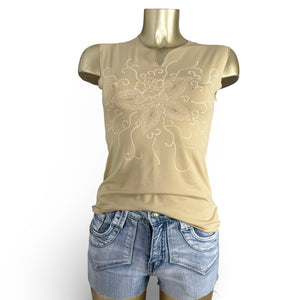 Graphic cotton top (S/M)