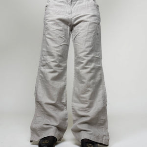 Grey low rise baggy pants (XL)