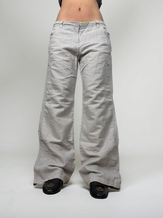 Grey low rise baggy pants (XL)