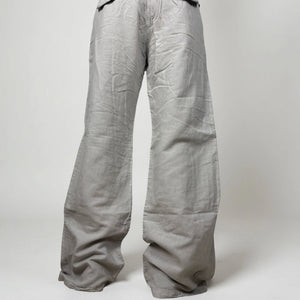 Grey low rise baggy pants (XL)