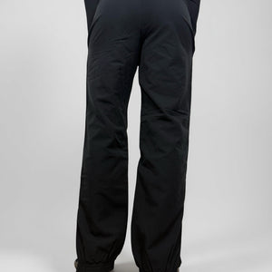Black low rise joggers pants (S)