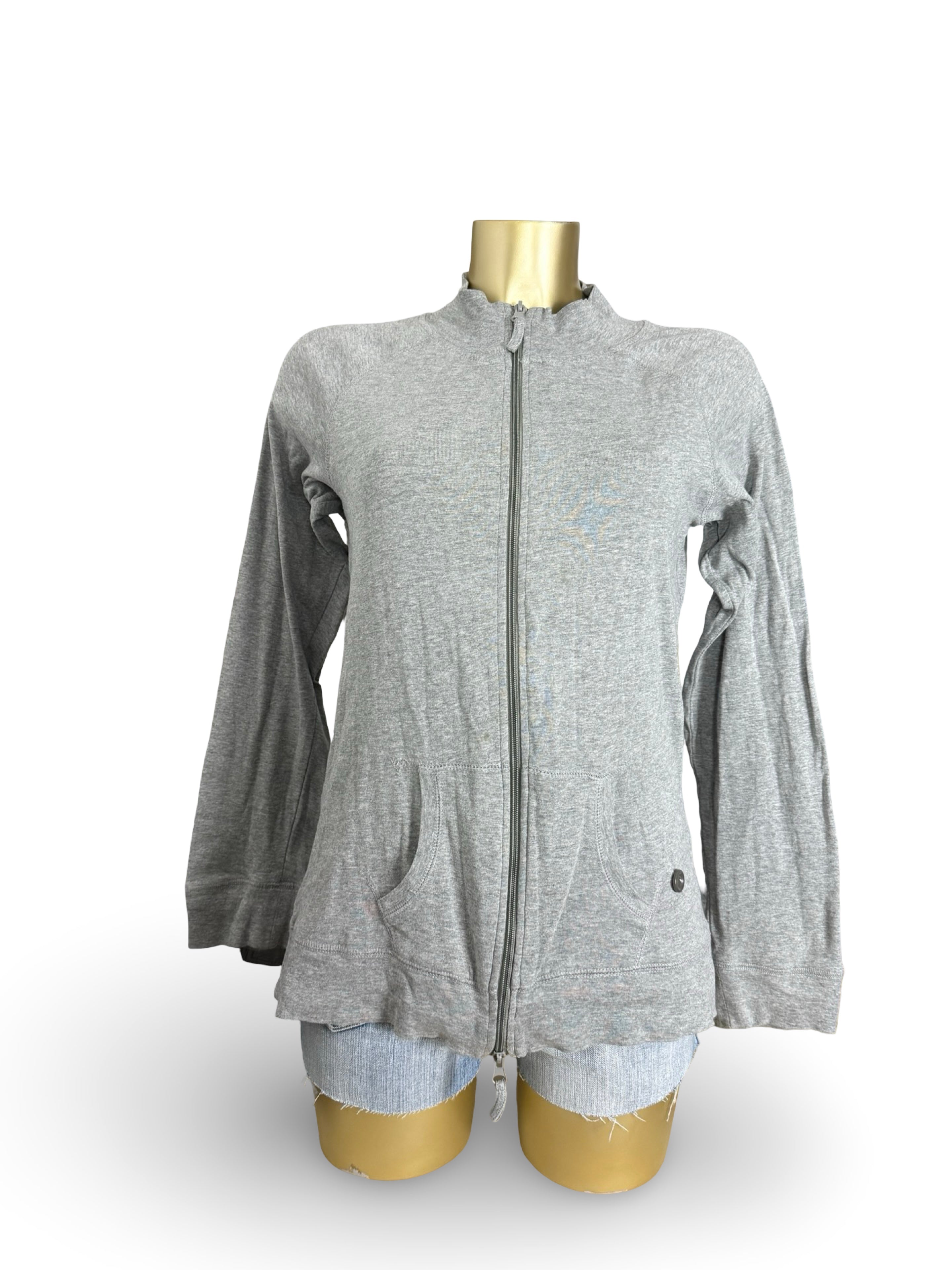 Grey zip up cotton sweatshirt (XL)