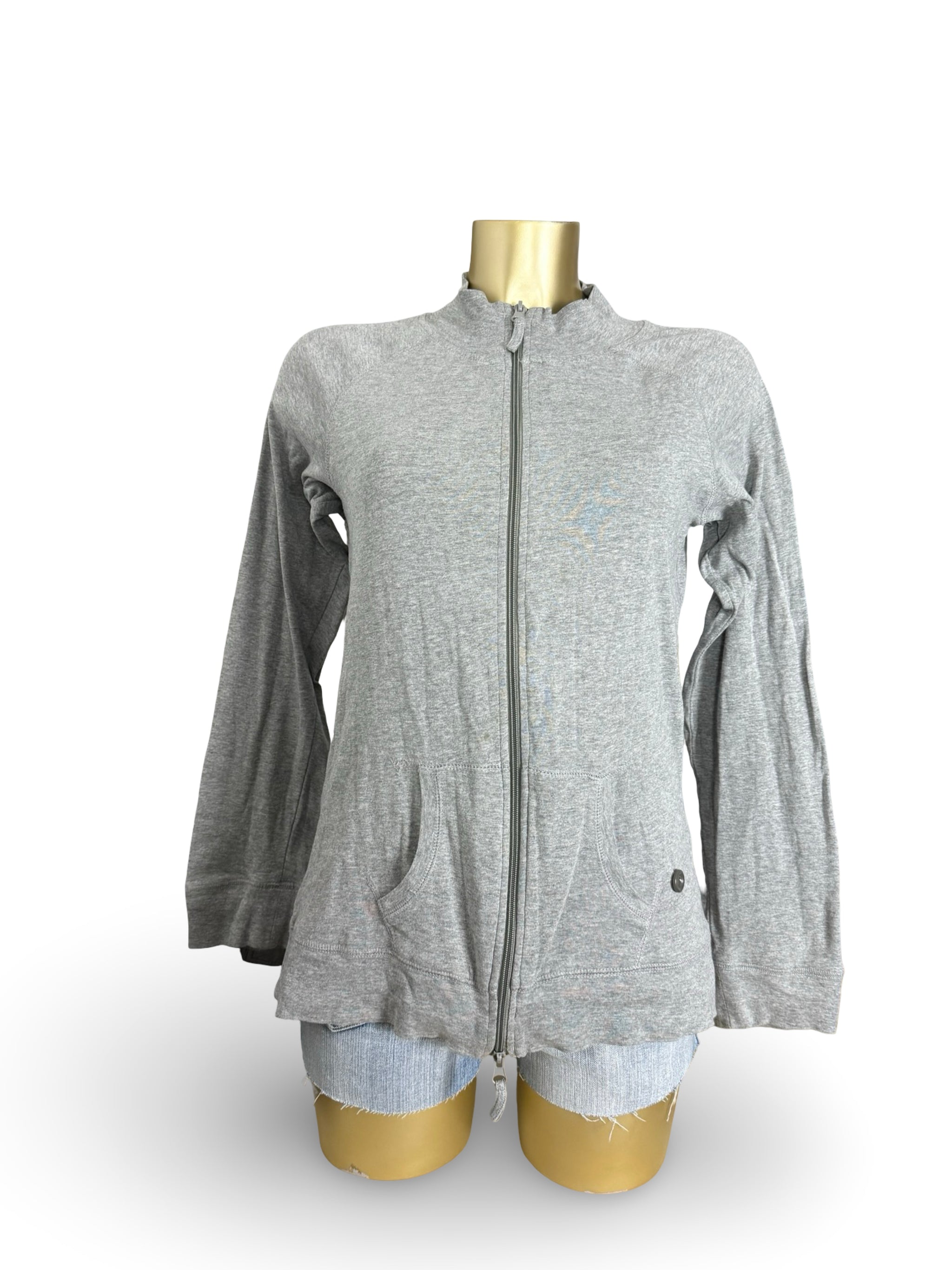 Grey zip up cotton sweatshirt (XL)